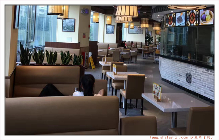 广州茶点轩港式餐厅沙发桌椅