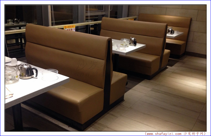 广州市茶餐厅沙发桌椅定做实拍