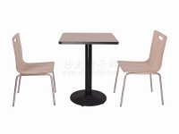 快餐店分体式一桌两椅组合