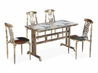 工业复古风格主题餐桌餐椅