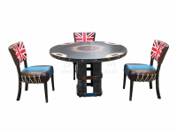 工业主题餐厅桌子椅子组合