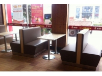 佰佳旺中式快餐厅沙发桌子