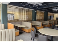 牛排店卡座餐桌椅案例实拍